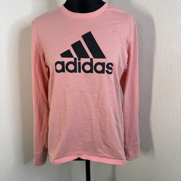 Adidas Womens Small Pink Long Sleeve‎ Shirt - Picture 1 of 4
